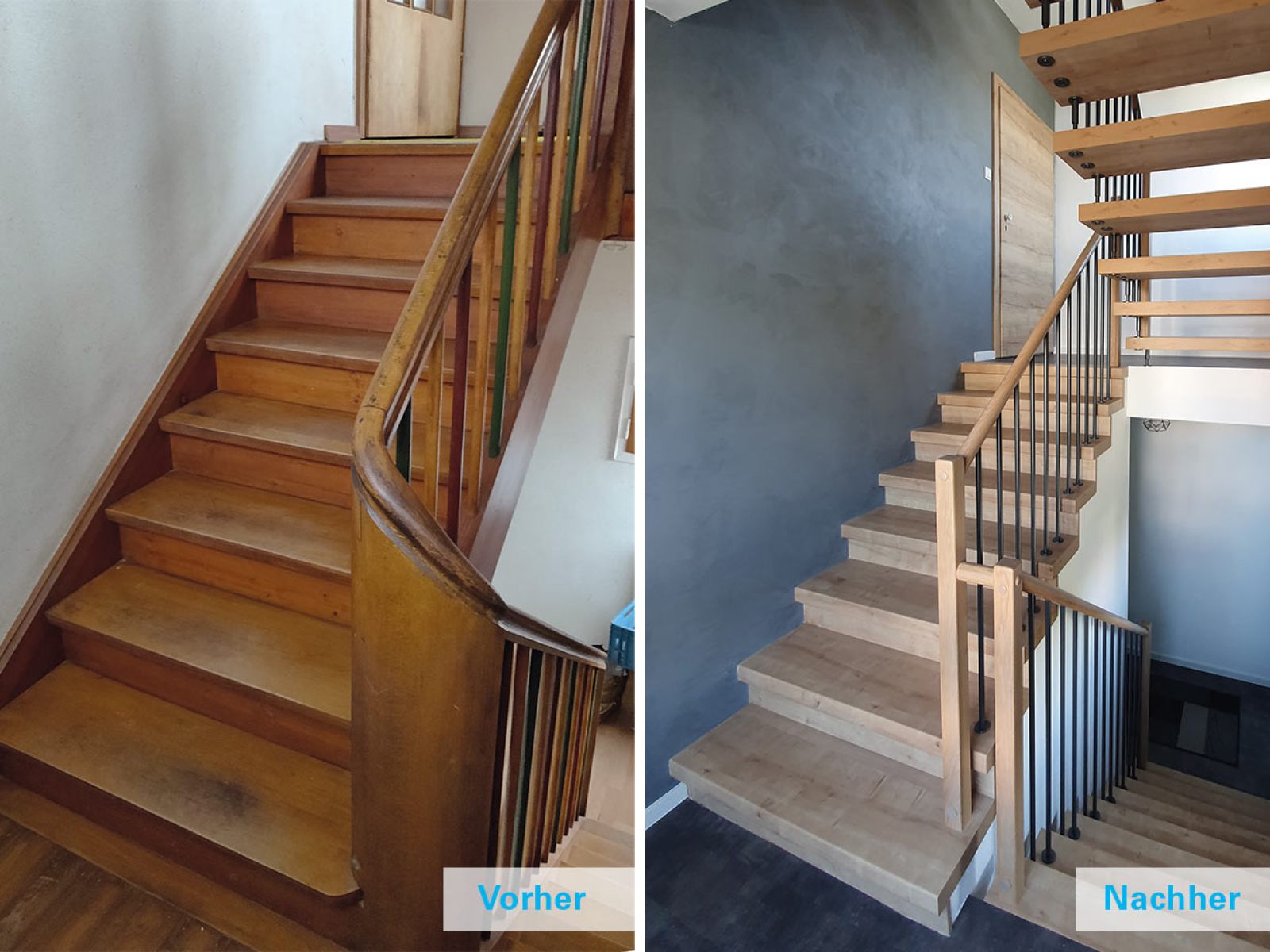 Alte Treppe raus neue Treppe rein